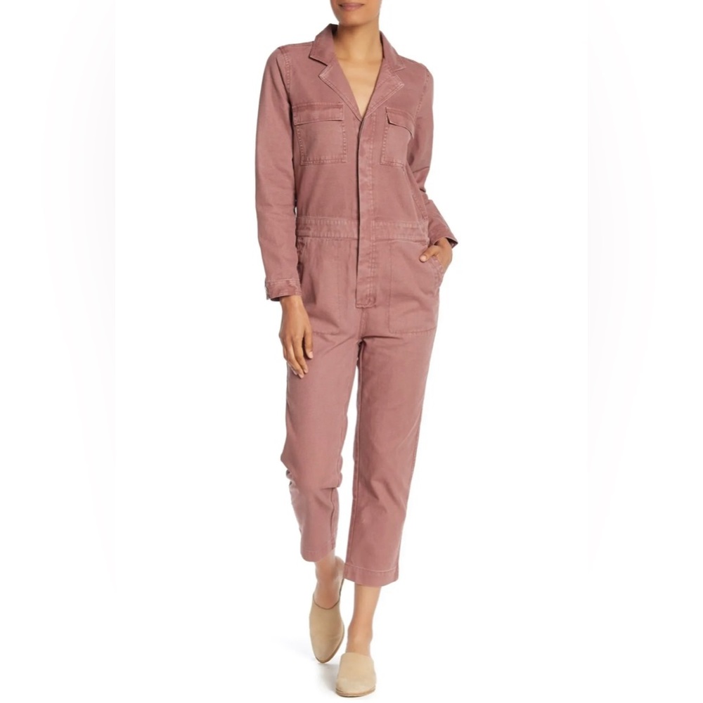 Madewell Coverall Jumpsuit in Dried Rosebud Size Small